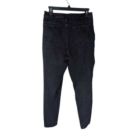 No Boundaries High Rise Skinny Jeans Women's 15 Black Button Fly Cotton Blend - Picture 3 of 8